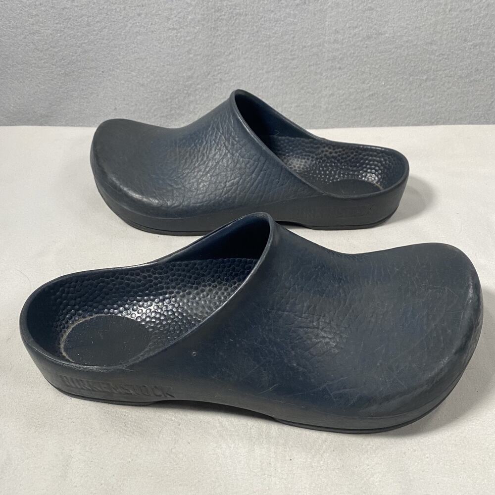 Birkenstock Birkis Garden Clogs Mules Slip On Blue Rubber Shoes Womens 38 US 7 - Picture 4 of 9